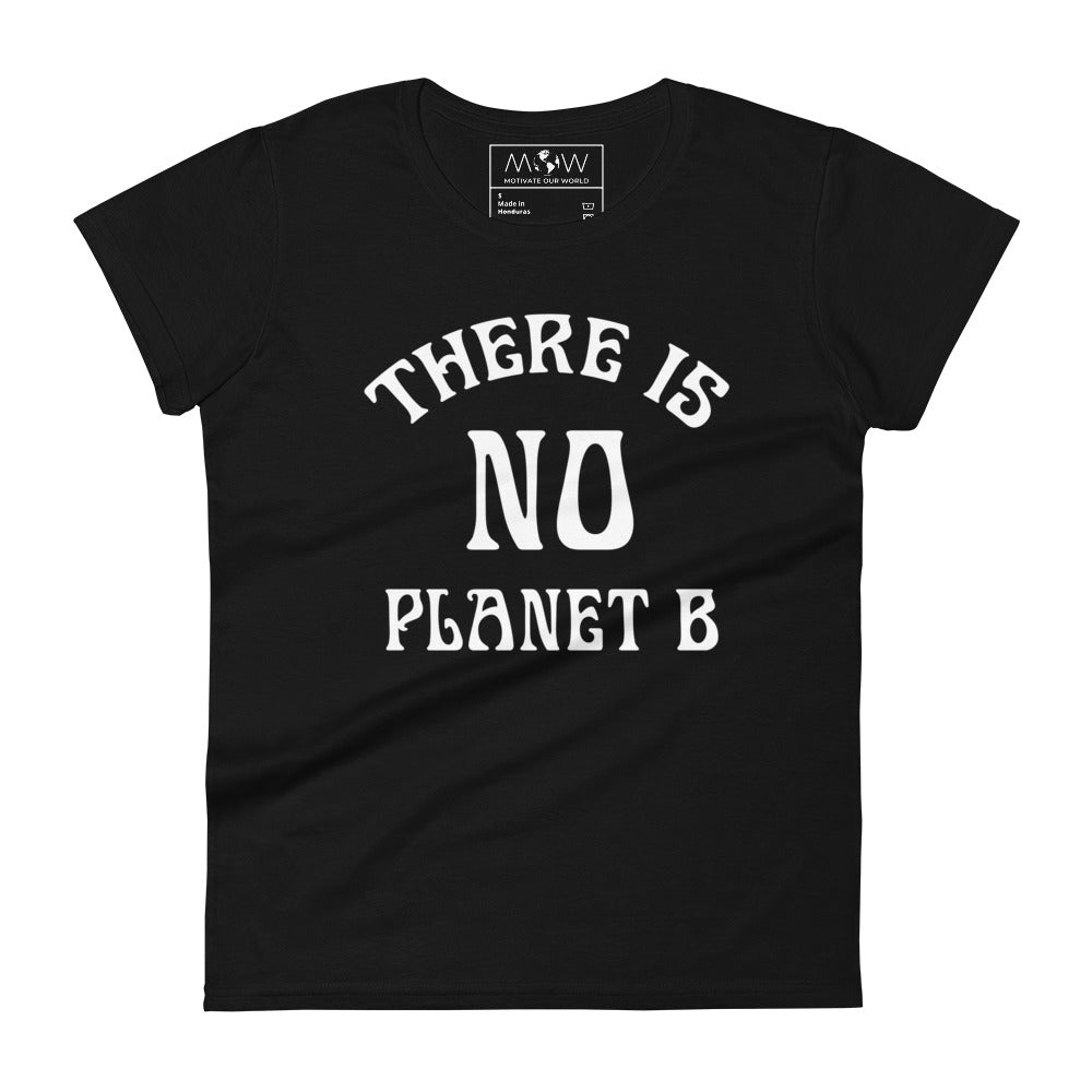 Planet Over Profit Women’s Motivational Black T-Shirt