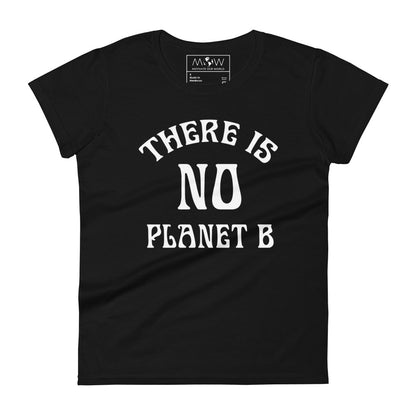Planet Over Profit Women’s Motivational Black T-Shirt
