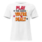 "Play the Cards You're Dealt" White Motivational Women’s T-Shirt