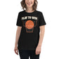 "Play to Win" Basketball Black Motivational Women’s T-Shirt Lifestyle