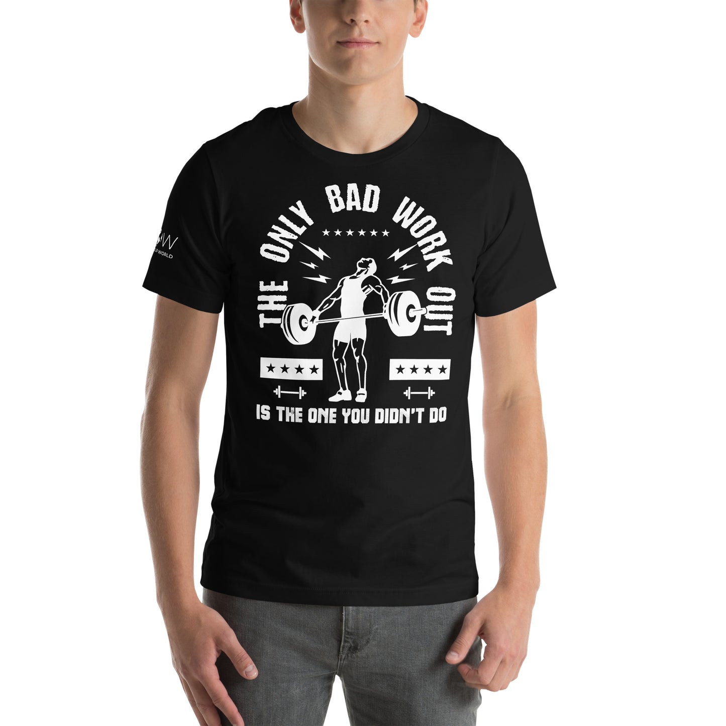 Power Unleashed Men's Motivational Black T-Shirt