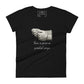 Power in Prayer (Rosary Hands Design) Women’s Motivational Black T-Shirt