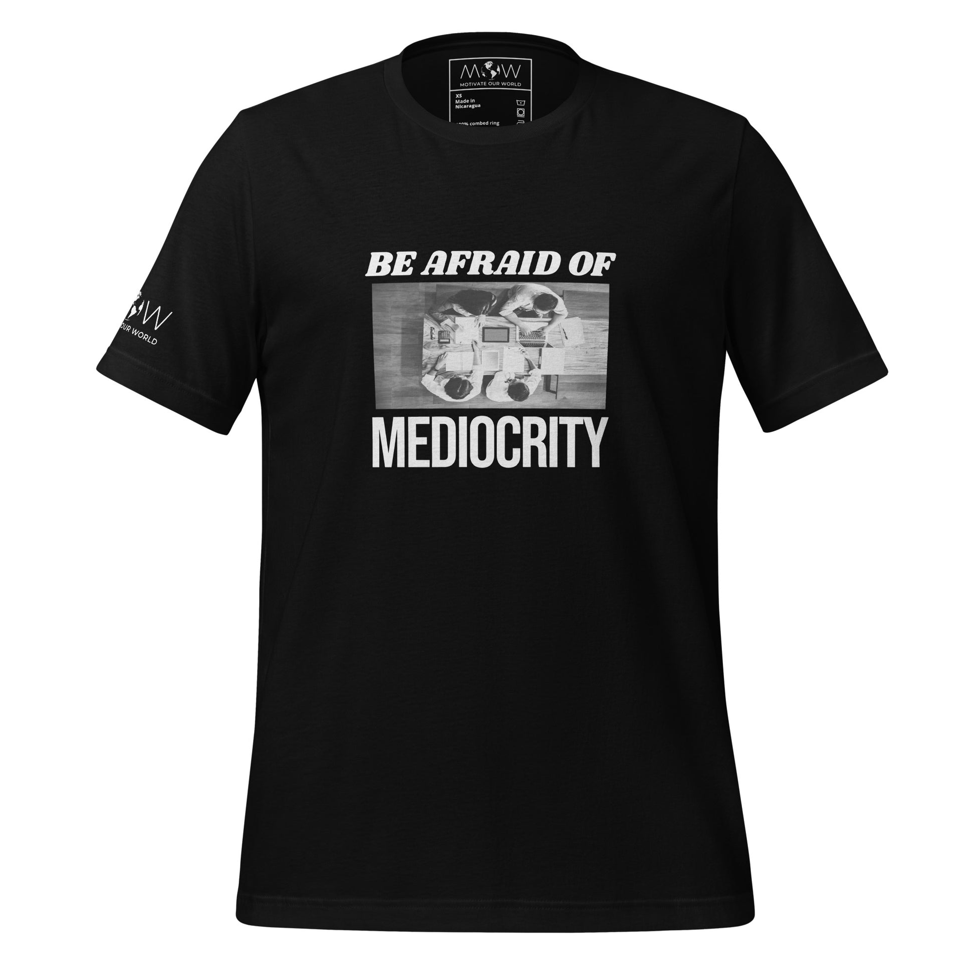 Power of Teamwork Men's Motivational Black T-Shirt
