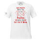 Practice Until You Can't Get It Wrong Baseball Men's Motivational White T-Shirt