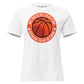 Practice Until You Can't Get It Wrong Basketball Circle White Motivational Women’s T-Shirt