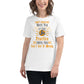 Practice Until You Can't Get It Wrong White Motivational Women’s T-Shirt Lifestyle