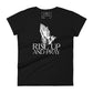 Praying Hands with Rosary Women’s Motivational Black T-Shirt