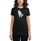 Praying Hands with Rosary Women’s Motivational Black T-Shirt