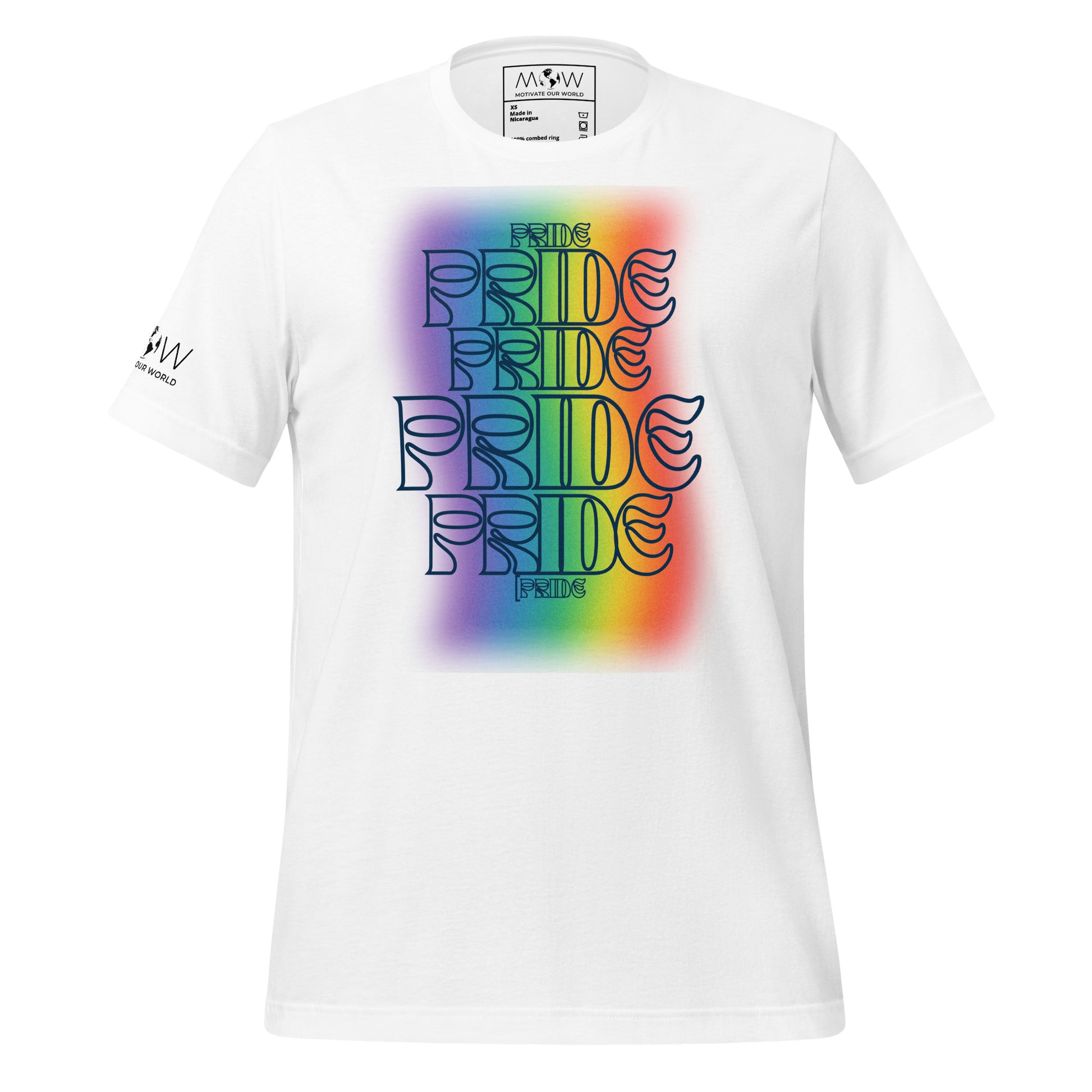 Pride Wave White Motivational Men's T-Shirt