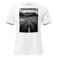 Progress, Not Perfection - Journey Of Growth White Motivational Women’s T-Shirt