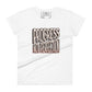 Progress Not Perfection Women’s Motivational White T-Shirt