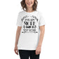 Proud Educator White Motivational Women’s T-Shirt Lifestyle