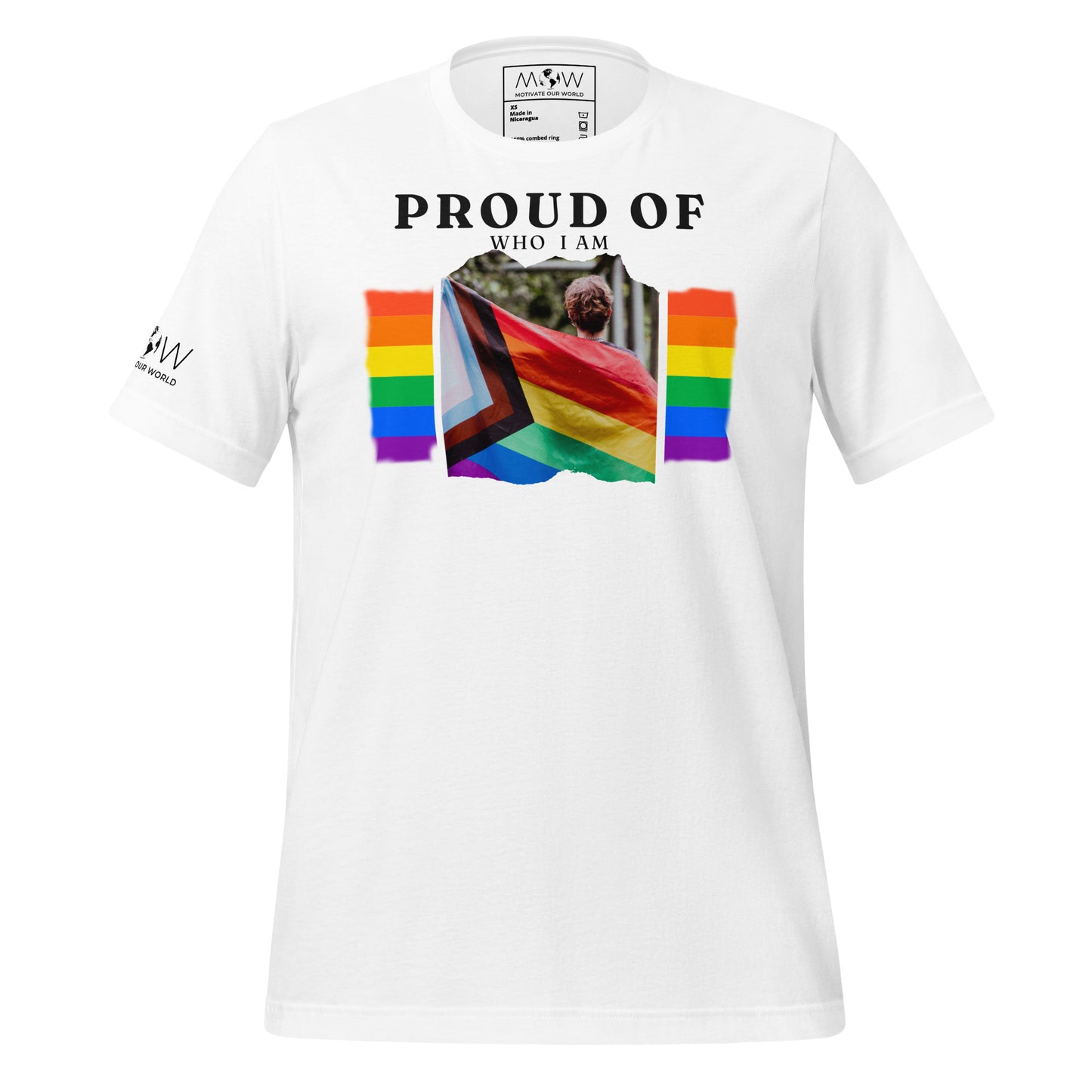Proud of Who I Am III White Motivational Men's T-Shirt
