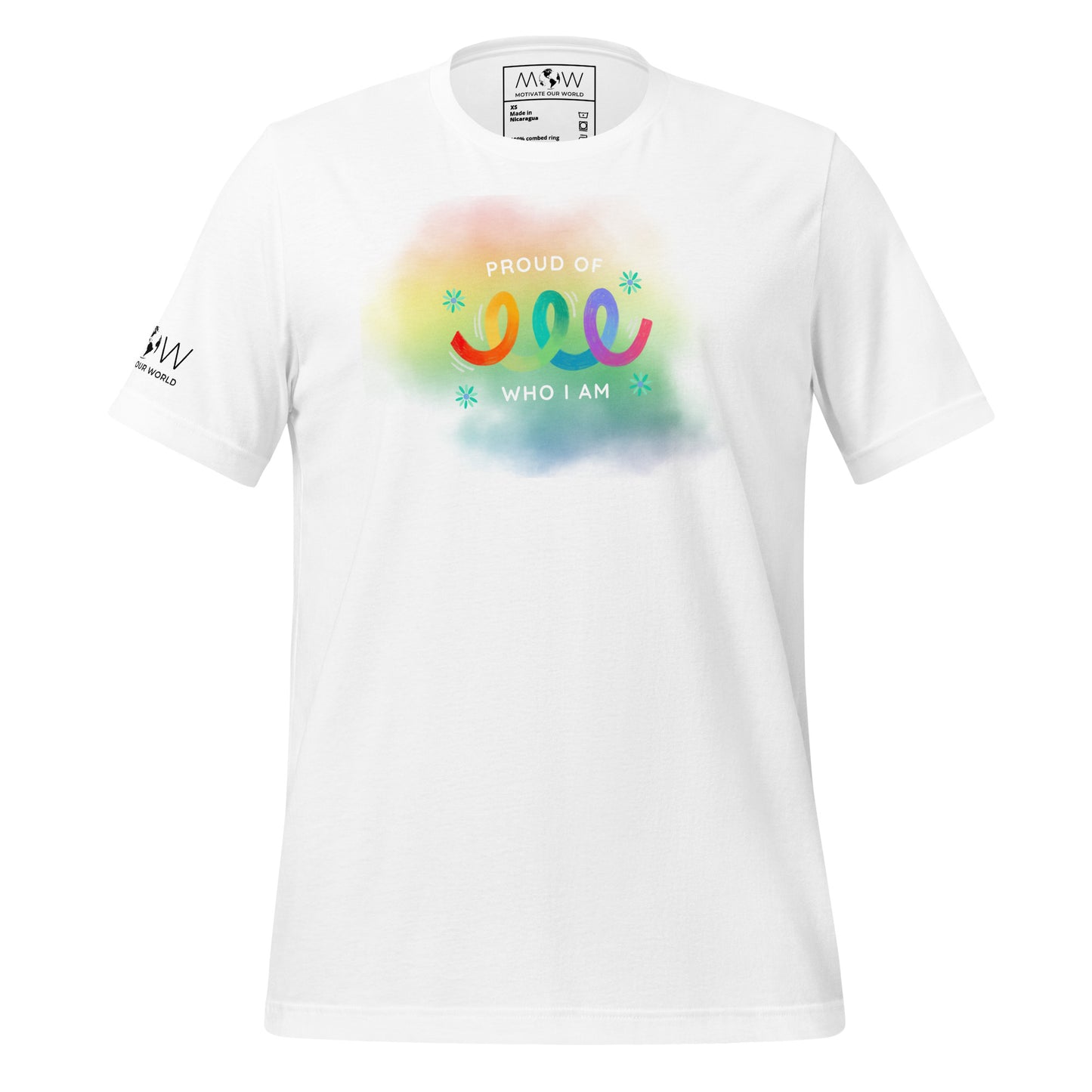 Proud of Who I Am II White Motivational Men's T-Shirt