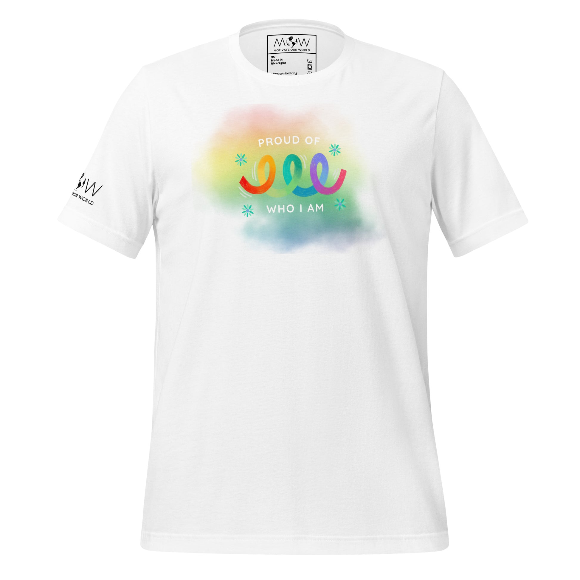 Proud of Who I Am II White Motivational Men's T-Shirt