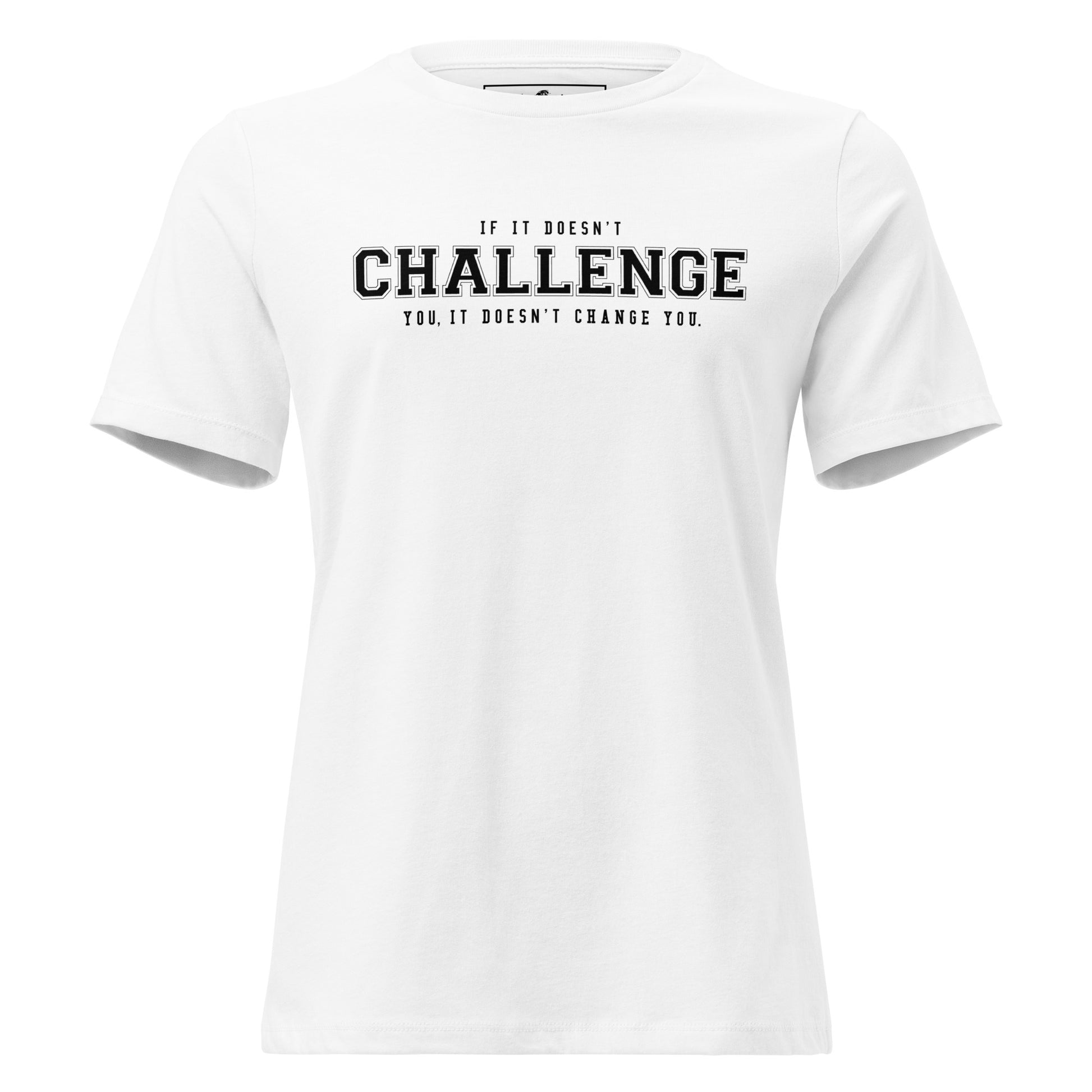 Push Past Your Limits White Motivational Women’s T-Shirt