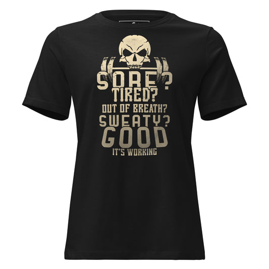 Push the Limits Black Motivational Women’s T-Shirt