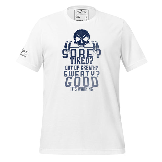 Push the Limits Men's Motivational White T-Shirt