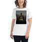 Quitting Won't Bring You Closer White Motivational Women’s T-Shirt - Modern Gold Frame Design Lifestyle