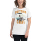 Quitting Won't Bring You Closer White Motivational Women’s T-Shirt - Mountain Explorer Design Lifestyle