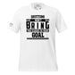 Quitting Won't Get You Closer to Your Goal Men's Motivational White T-Shirt