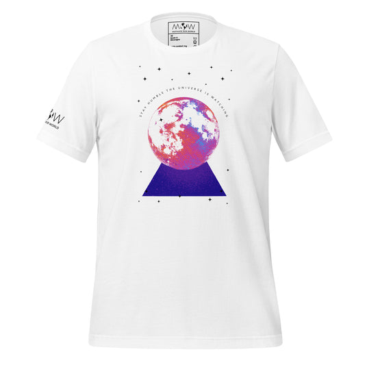 REACH FOR THE MOON Men's Motivational White T-Shirt