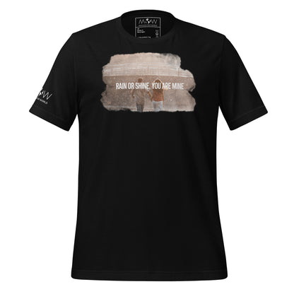 Rain or Shine You Are Mine Black Motivational Men's T-Shirt