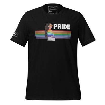 Rainbow Reflection Pride Black Motivational Men's T-Shirt