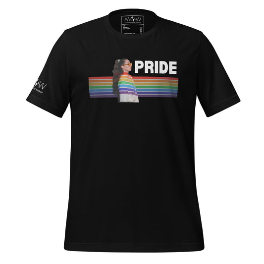Rainbow Reflection Pride Black Motivational Men's T-Shirt