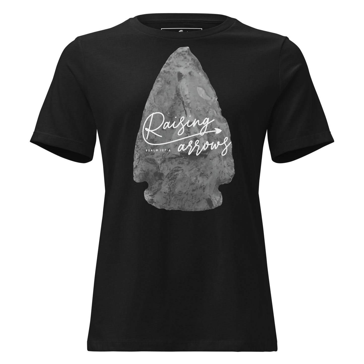 Raising Arrows - Arrowhead Edition Black Motivational Women’s T-Shirt