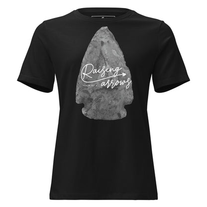 Raising Arrows - Arrowhead Edition Black Motivational Women’s T-Shirt