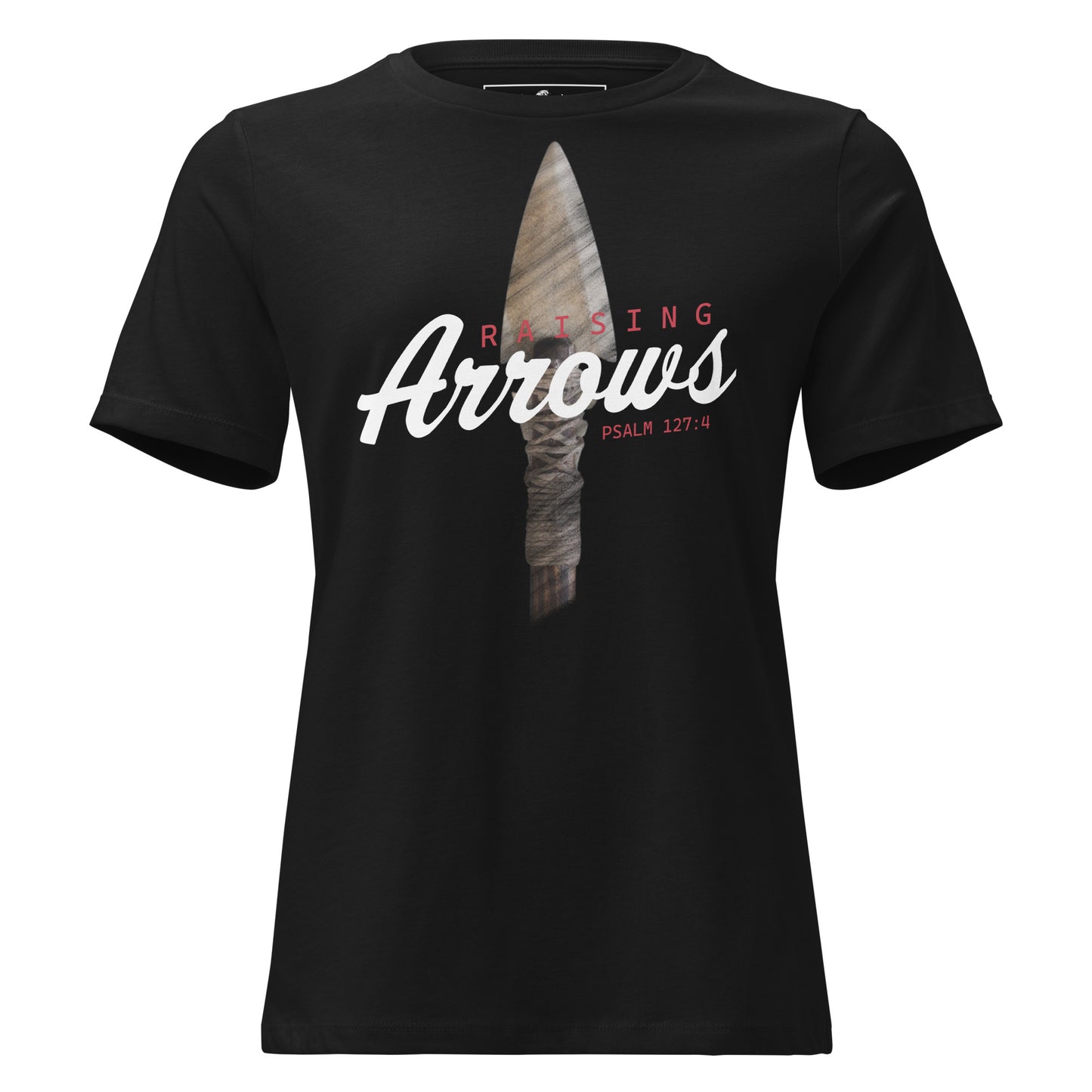 Raising Arrows Black Motivational Women’s T-Shirt