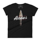Raising Arrows Women’s Motivational Black T-Shirt