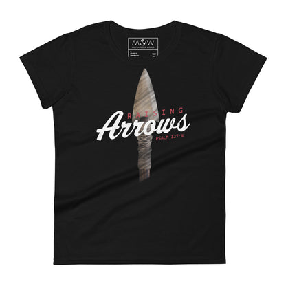 Raising Arrows Women’s Motivational Black T-Shirt
