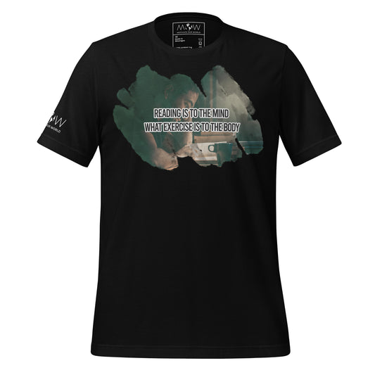 Reading & Exercise – Study Grind Edition Black Motivational Men's T-Shirt