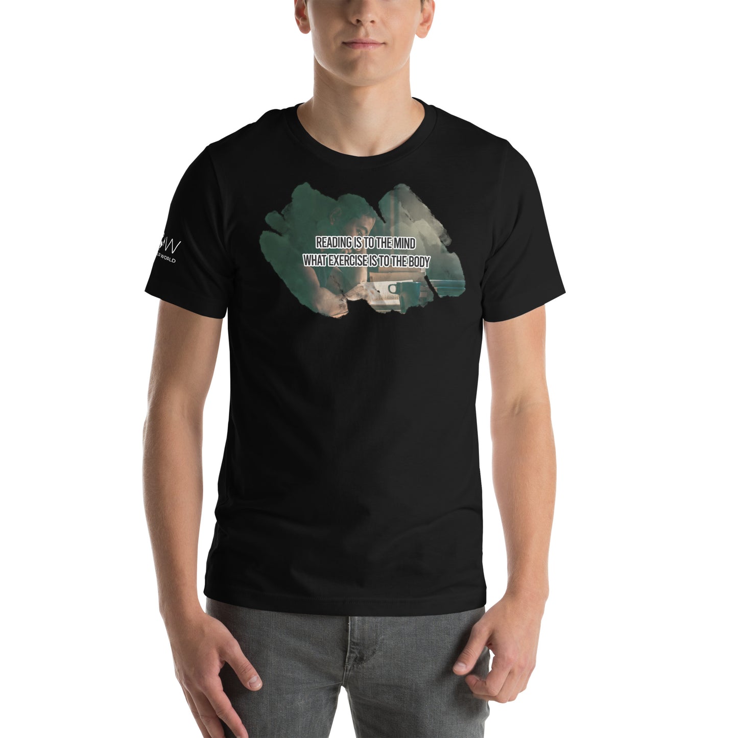 Reading & Exercise – Study Grind Edition Black Motivational Men's T-Shirt