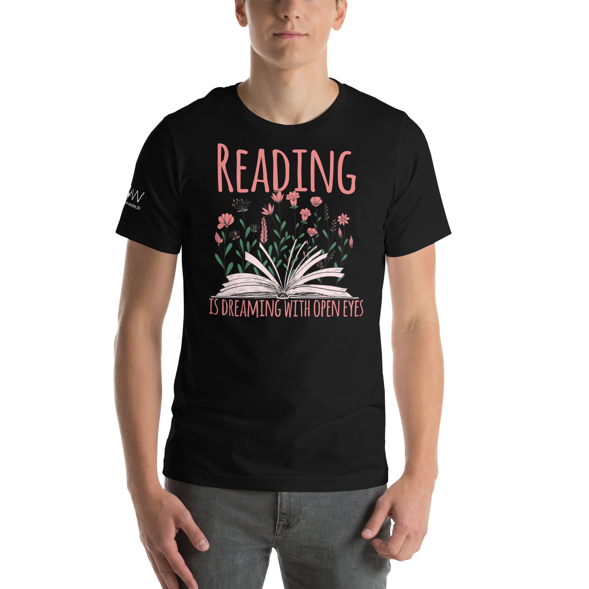 Reading Is Dreaming Black Motivational Men's T-Shirt
