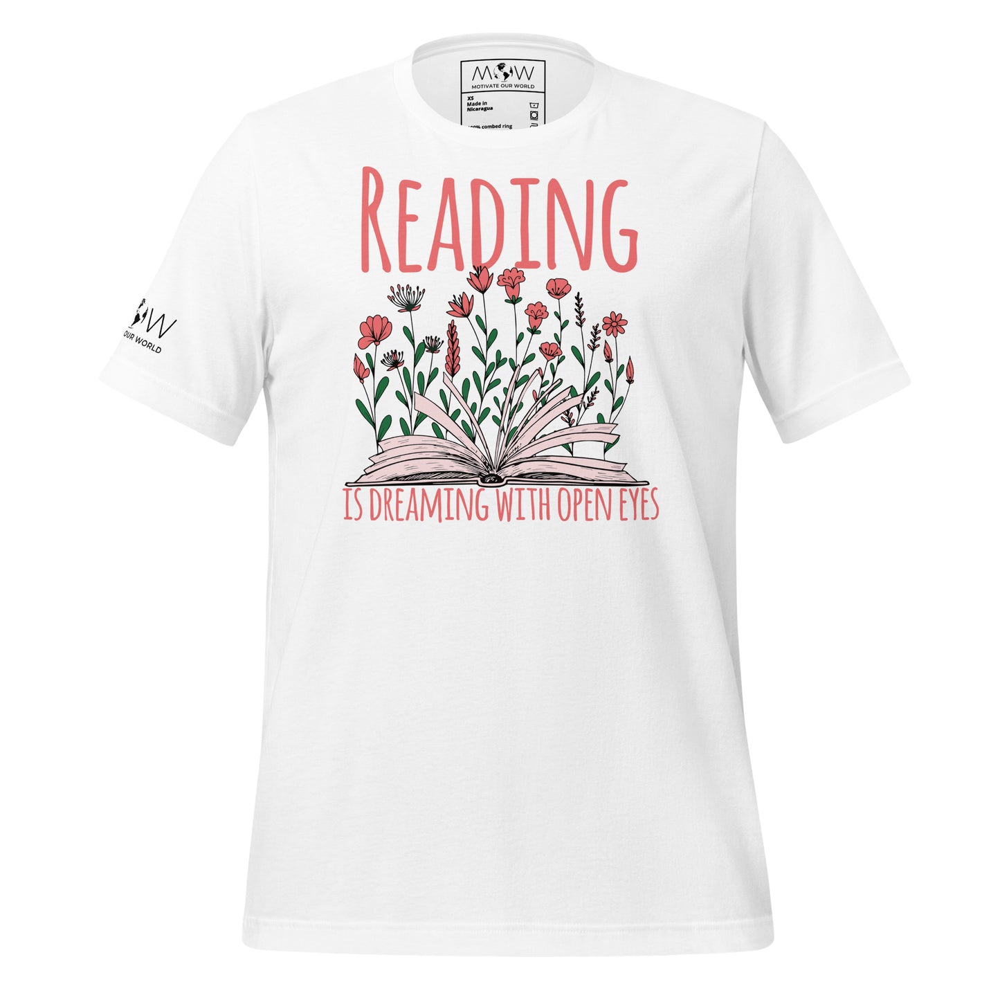 Reading Is Dreaming White Motivational Men's T-Shirt