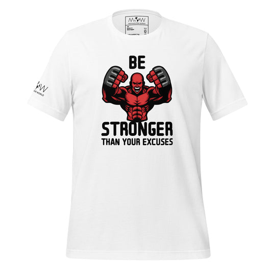 Red Power Flex Men's Motivational White T-Shirt