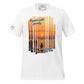 Rejoice With Family – Sunset Stripes White Motivational Men's T-Shirt