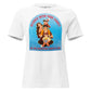 Rejoice With Your Family – Land of Life White Motivational Women’s T-Shirt