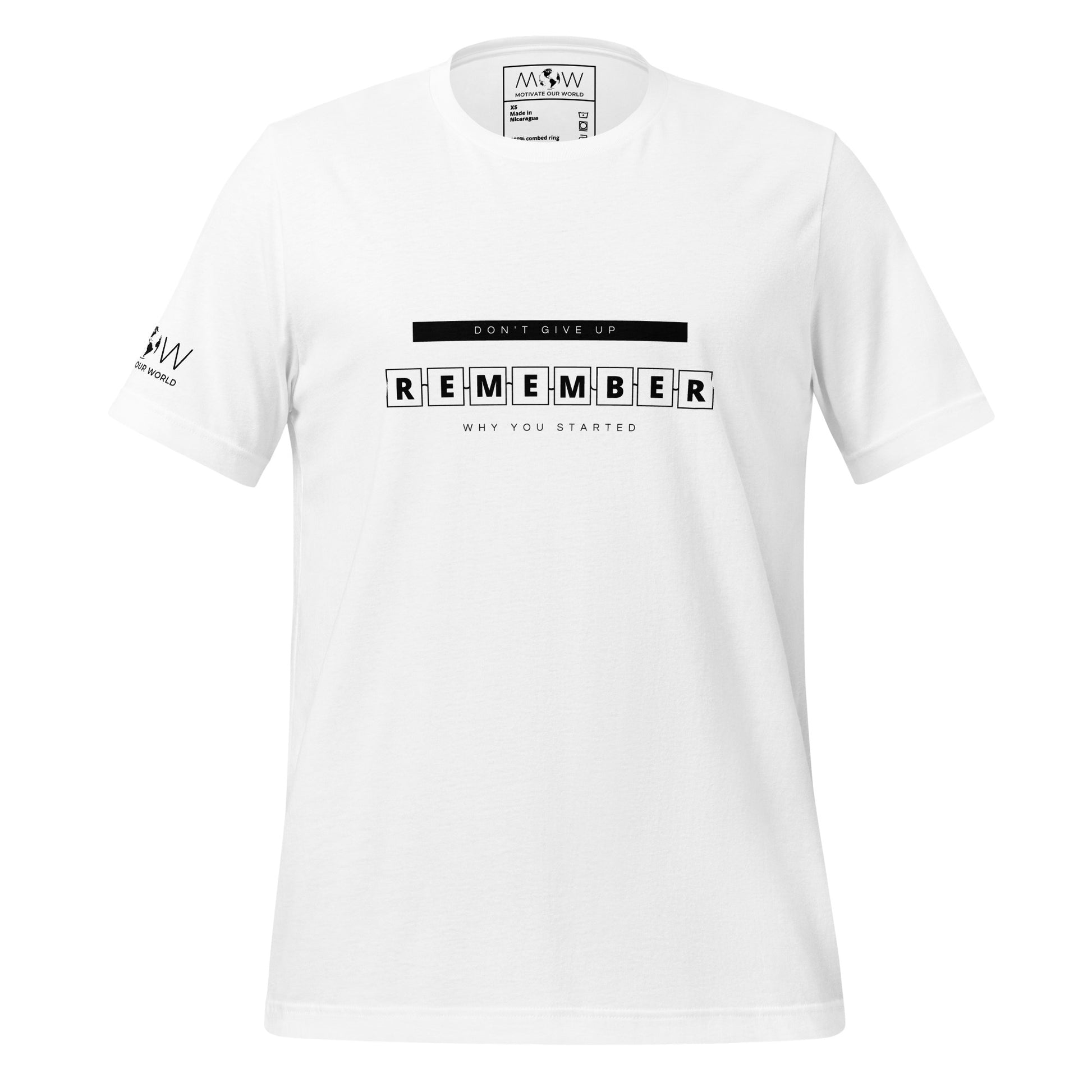 Remember Men's Motivational White T-Shirt
