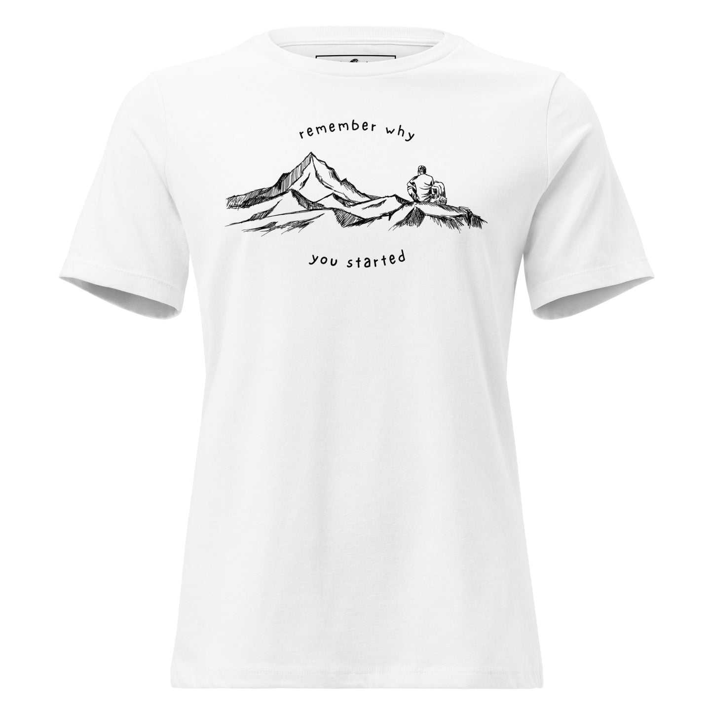 Remember Why You Started White Motivational Women’s T-Shirt