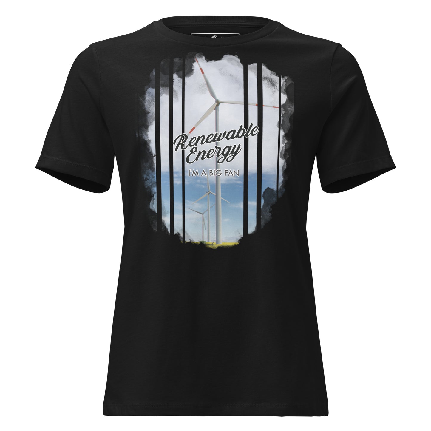 Renewable Energy - Big Fan Black Motivational Women’s T-Shirt