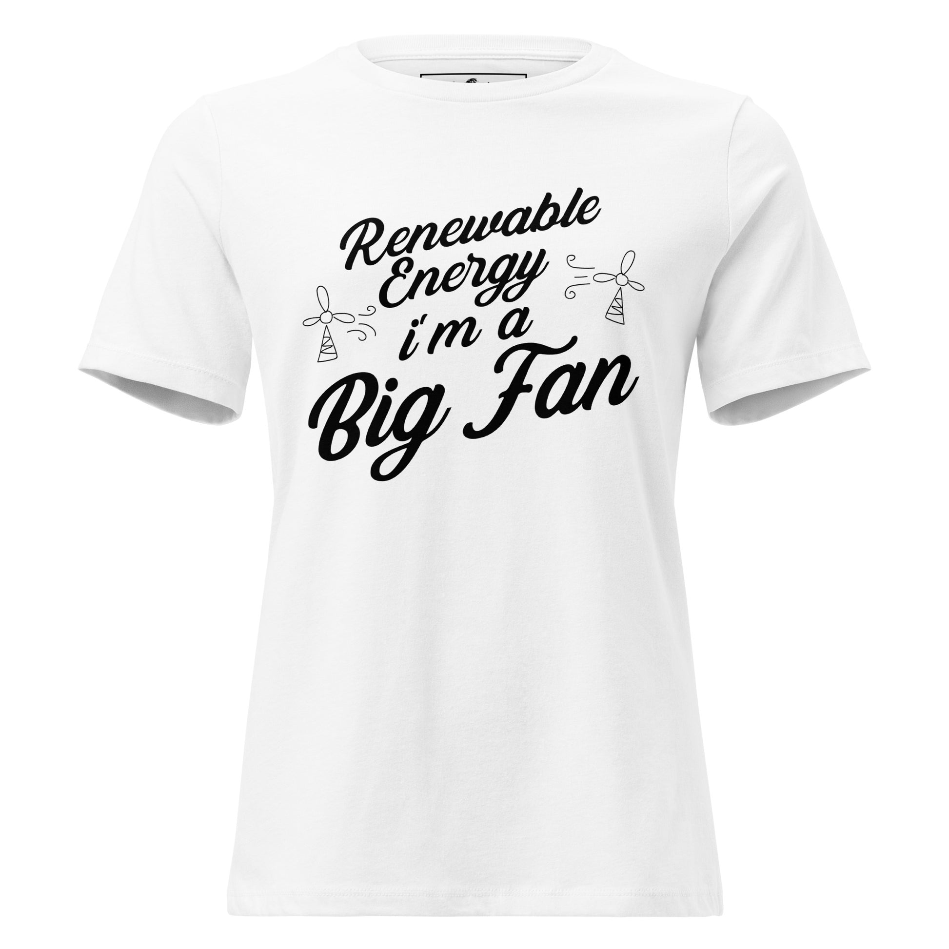 "Renewable Energy Fan Club" White Motivational Women’s T-Shirt