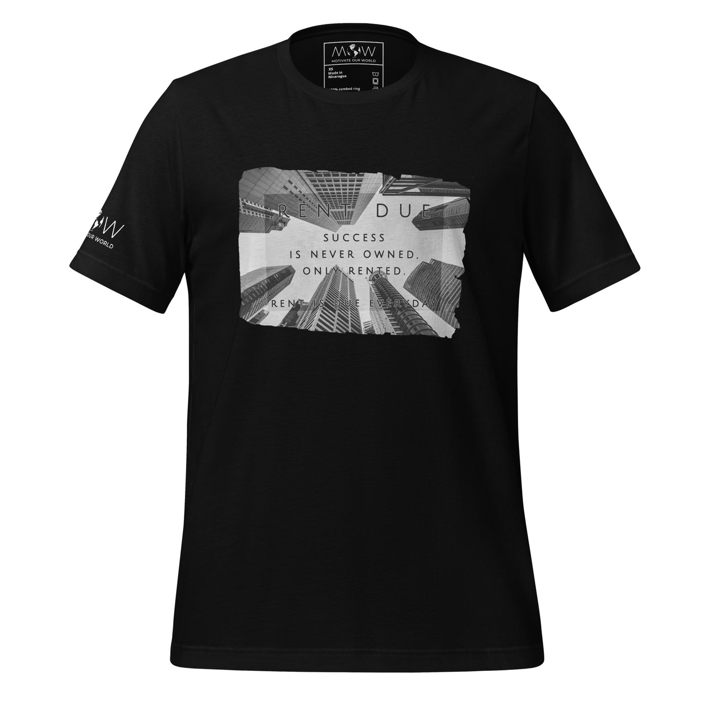 Rent Due Men's Motivational Black T-Shirt 