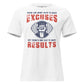 Results Over Excuses White Motivational Women’s T-Shirt
