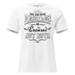 Results or Excuses White Motivational Women’s T-Shirt