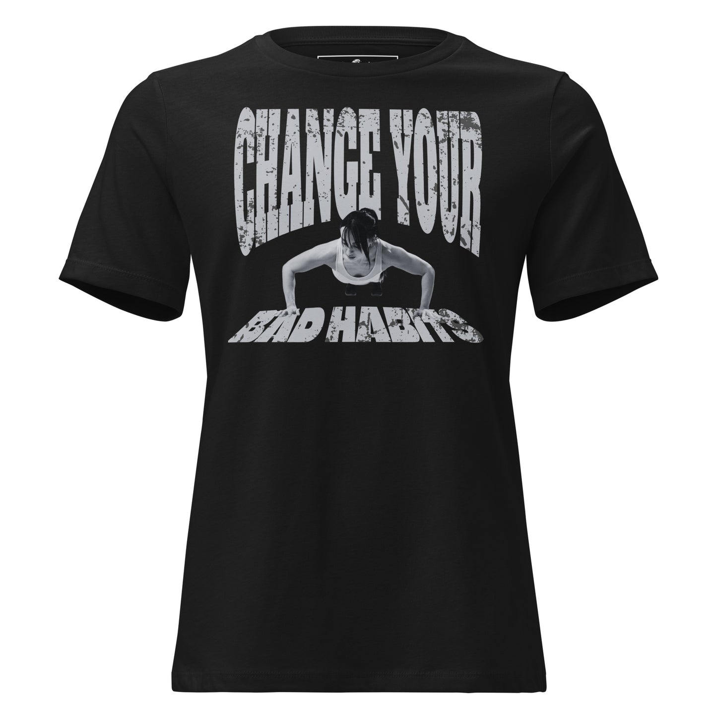 Rise and Grind Black Motivational Women's T-Shirt