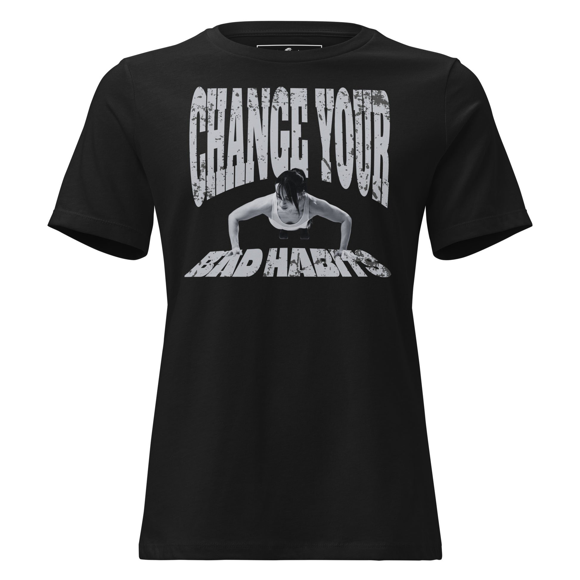 Rise and Grind Black Motivational Women's T-Shirt
